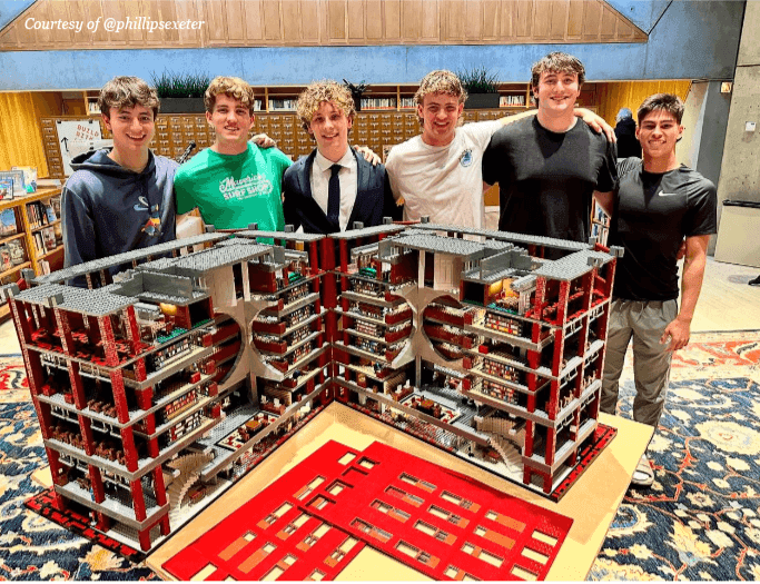 Exeter LEGO Club Completes Building of 1:1 Model of the Class of 1945 Library