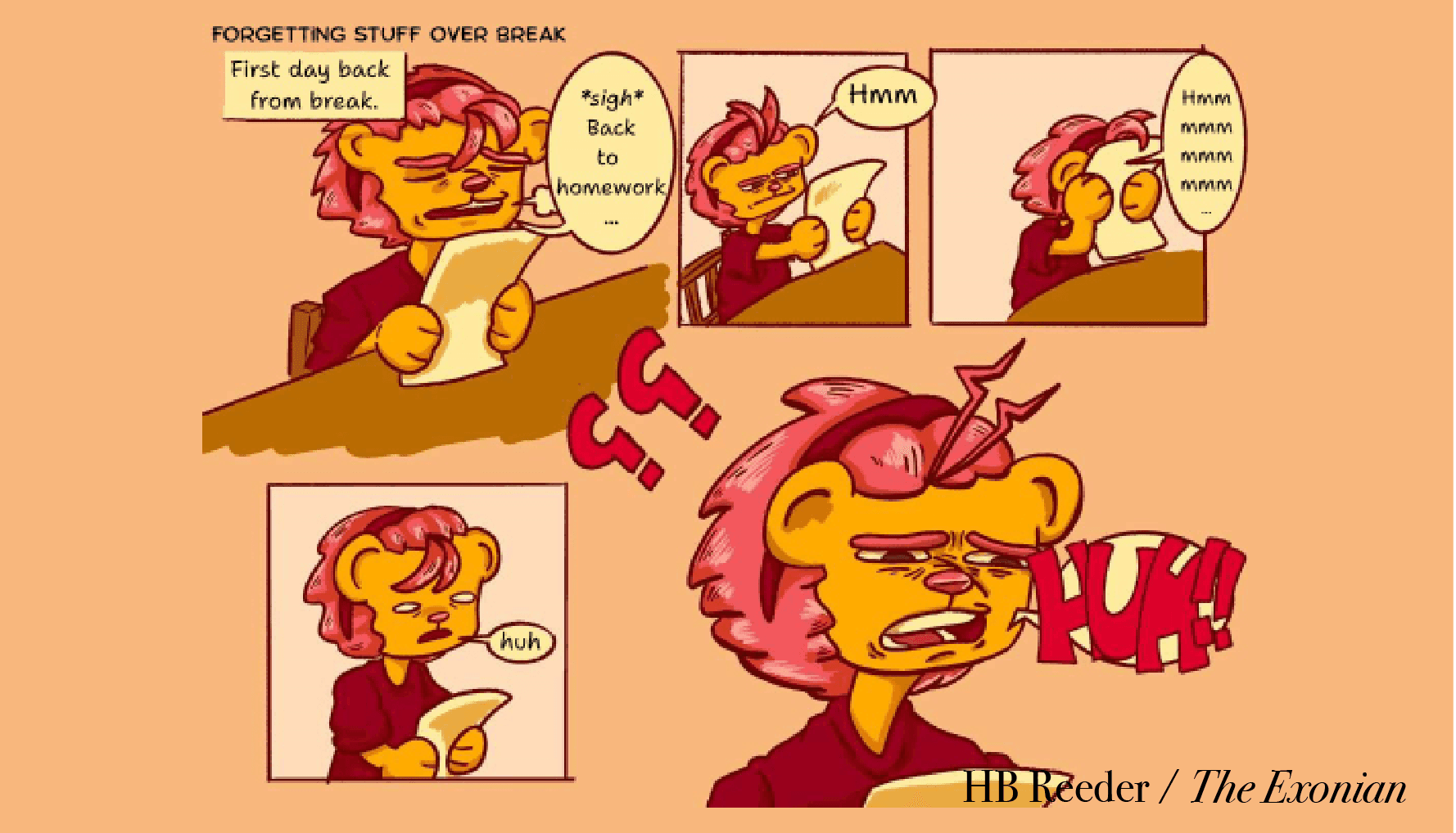 “Class dismissed.”

A thought flashes: Which dining hall should I go to?